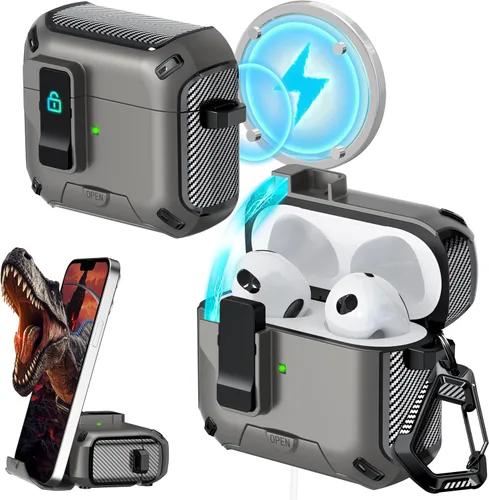 Vista 20 de RFUNGUANGO Fundas protectoras para Airpods de 2ª y 1ª generación, color 2º -Blanco