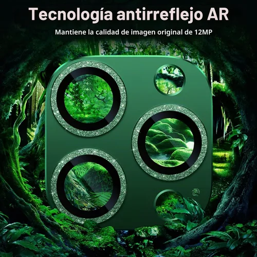 Vista 3 de UniqueMe - Protector de lente de cámara para iPhone 13 Pro/iPhone 13 Pro Max, [fuerte protección contra caídas] [no se cae fácilmente] Cubierta