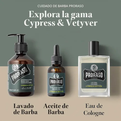 Vista 5 de Proraso Eau De Colonia, Ciprés y Vetyver, 3.4 Fl Oz