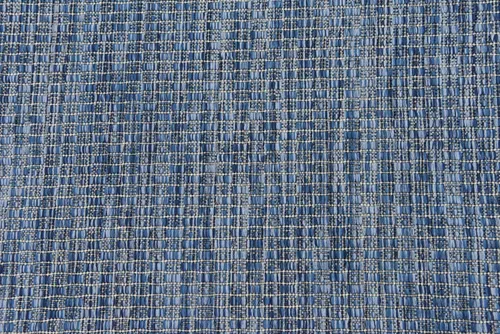Vista 7 de Unique Loom Collection Alfombra de Área Plana Casual de Transición Sólida Jaspeada para Interiores/Exteriores (Pasillo 2' x 6' 1", Azul/Azul Marino)
