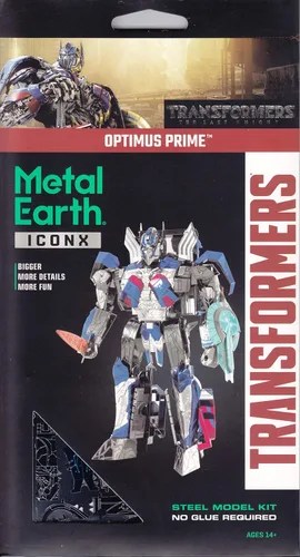 Vista 3 de Metal Earth Serie Premium Transformers Optimus Prime 3D Metal Model Kit Fascinaciones