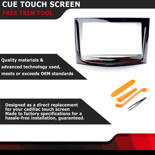 Vista 3 de FEXON 2013 2014 2015 2016 2017 Pantalla táctil CUE con herramienta de ajuste gratuita Compatible con Cadillac ATS Escalade SRX XTS ELR CTS CTS-V