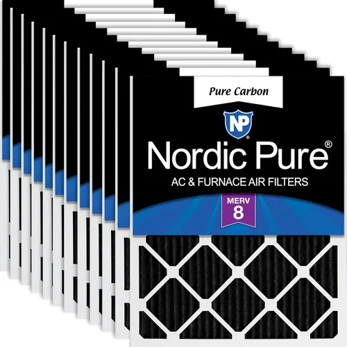 Vista 26 de Nordic Pure 20x20x1 (Tamaño real: 19 1/2 x 19 1/2 x 3/4) Filtros de aire para caldera/aire acondicionado Poly Green MERV 6 – Reduce el polvo