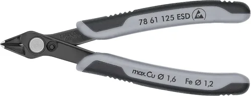 Vista 3 de KNIPEX 78 71 125 ESD Super-Knips Electronic Super Knips Comfort Grip, 5 pulgadas con receptor de plomo