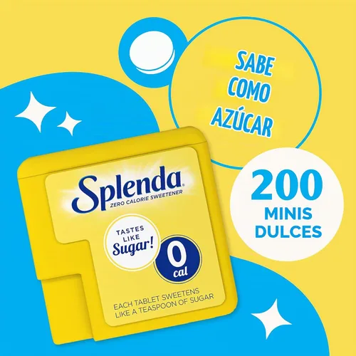 Vista 3 de SPLENDA Edulcorante sin calorías, mini tabletas solubles, 200