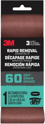 Vista 12 de 3M Eliminación rápida de 3 pulgadas x 24 pulgadas. Cinturón de lijado eléctrico, grano 36, 1/paquete