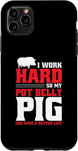 Vista 11 de iPhone 15 Pot Bellied Pig Owner Peluche Animal Toy Pot Belly Pig Lover Case