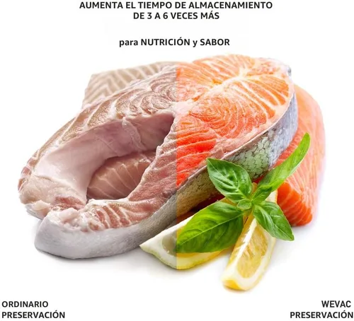 Vista 3 de Wevac Weston - Bolsas selladoras al vacío de 100 pintas, de 6 x 10 pulgadas, para guardar alimentos, sellar una comida, sin BPA, resistentes