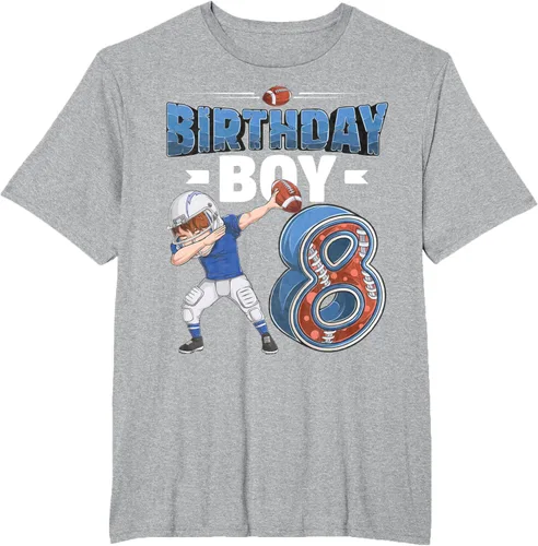 Vista 40 de Dabbing Boy - Camiseta de 8 años de fútbol americano americano, Negro, S