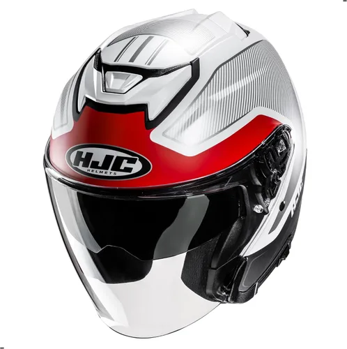 Vista 5 de Casco de moto de cara abierta HJC i31 Tevis, Aprobado DOT (MC1SF, XS)