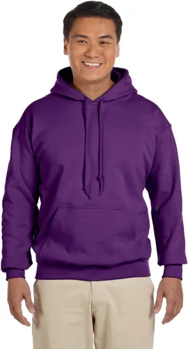 Vista 2 de Gildan Heavy Blend - Sudadera con capucha, Púrpura