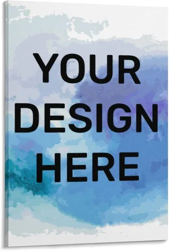 Vista 5 de Lienzo enmarcado con cita personalizada, lienzo motivacional positivo, arte de pared, crea tus propias imágenes, póster personalizado para sala