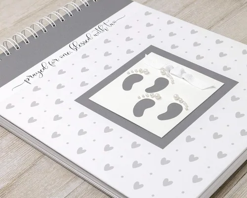 Vista 27 de Personalized Twin Pregnancy Journal (8 Center Designs) - Hardcover Pregnancy Memory Book Customized with Babies’ Names, Nicknames or Phrase
