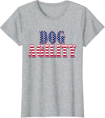 Vista 20 de Dog Agility American Flag - Camiseta de agilidad para perros, Negro