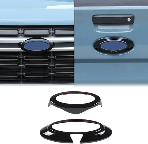 Vista 15 de Emblemas delanteros y traseros para auto, anillo, cubierta, compatible con Ford Maverick 2022-2024, emblema de maletero trasero, emblema