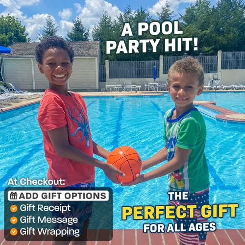 Vista 6 de Aqua Dive - Pelota de baloncesto para piscina – Juguetes de piscina de agua para niños de 4 a 12 años – Regate, pasa y dispara bajo el agua