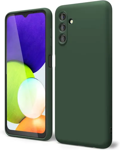Vista 39 de oakxco Funda para teléfono Samsung Galaxy A12 con agarre de silicona líquida, linda delgada fina suave cubierta de gel de goma TPU lisa para mujeres
