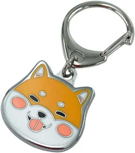 Vista 11 de Dog Keychain, Pet Pendant Keyring, Metal Keyring for Dog Lovers, Pattern Bag Pendant Decoration Malamute negro de Alaska
