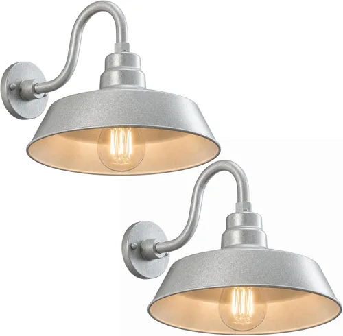 Vista 14 de 14 pulgadas. RLM Warehouse - Pantalla con brazo de cuello de cisne y bombilla Led A19 5000K de 9W