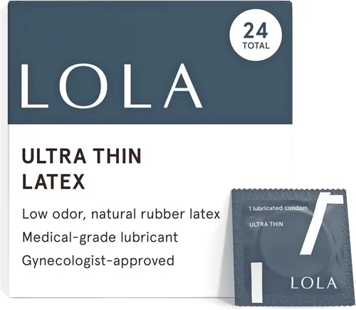 Vista 10 de LOLA - Condones ultradelgados de látex regulares - Condones ultradelgados con lubricante a base de silicona para piel sensible, lubricados con látex