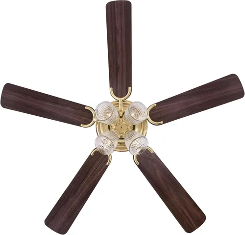 Vista 4 de Westinghouse 7232400 CONTEMPRA IV Ventilador de techo interior con luz, 52 pulgadas, latón