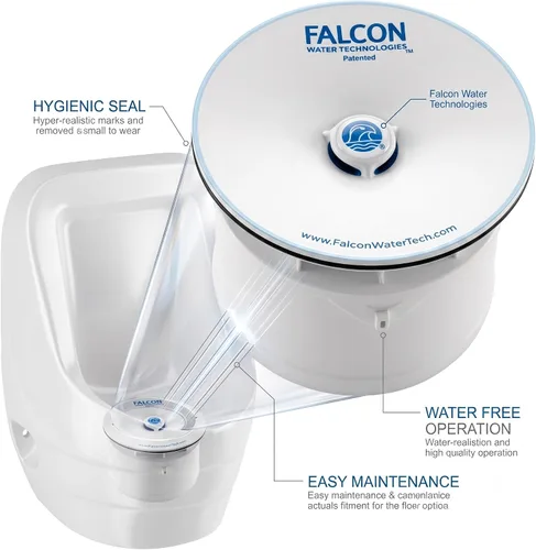 Vista 7 de WaterFree - Cartucho urinario (4 unidades) - Falcon + Sloan WES-150 FWFC Compatibilidad universal - Incluye cartucho urinario sin agua, sellador