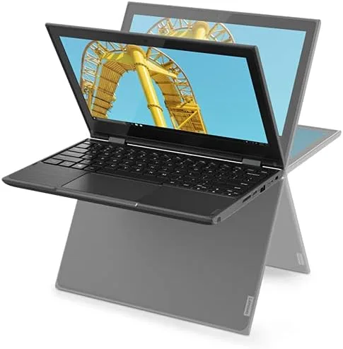 Vista 5 de Lenovo 300e - Netbook con pantalla táctil de 11.6", Windows 11, Intel Quad-Core N5030, 8 GB de RAM, SSD de 128 GB, negro (renovado)