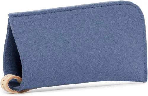 Vista 13 de Graf Lantz Funda protectora para lentes, 100% de lujo de lana merina, fieltro de lana merina, sin arañazos, lentes, carbón
