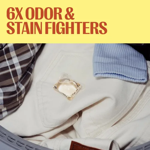 Vista 7 de Dropps Cápsulas de detergente para ropa a base de biológicas Odor & Stain Crisp Breeze HE compatibles con ropa fresca, suministros de jabón