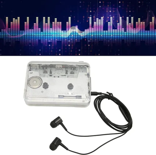 Vista 4 de Reproductor de cassette, cinta de casete a reproductor de MP3, convertidor de cintas a formato digital a través de USB con conector de 0.138 in