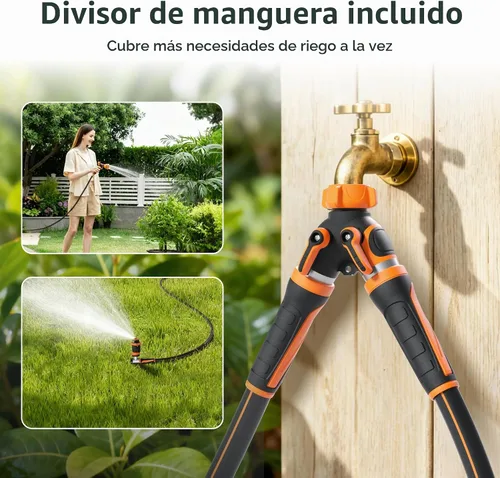 Vista 7 de Giraffe Tools Carrete de manguera retráctil 1/2" x 100 pies con divisor