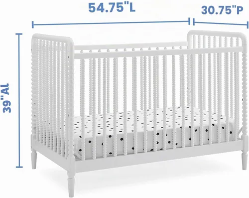 Vista 6 de Delta Children Cuna convertible 4 en 1 Saint - Certificado Greenguard Gold, Bianca White Bianca Blanco