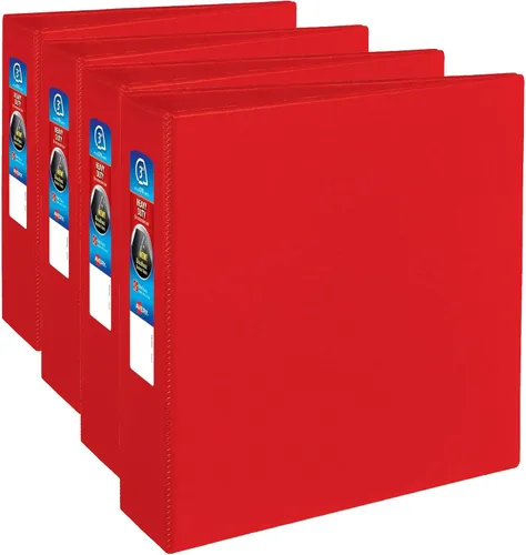 Vista 7 de Carpeta dura Avery con anilla de bloqueo EZD con sistema one touch, Azul 3