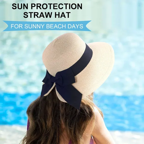 Vista 6 de Verabella - Sombreros de sol para mujer ligeros, plegables y fáciles de empacar para playa, FPU 50+