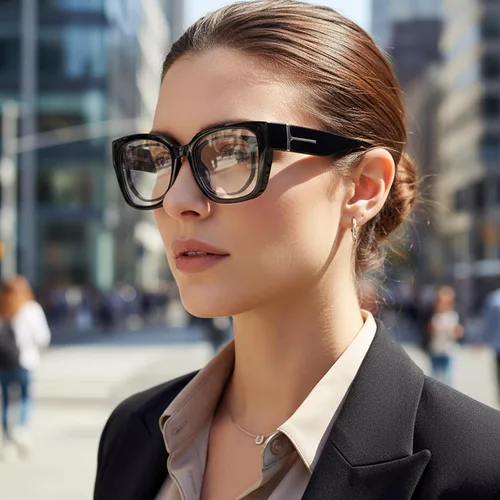 Vista 2 de LVIOE Lentes con filtro de luz azul para mujeres y hombres, anteojos de bloqueo de luz azul de gran tamaño para llevar sobre anteojos LB7511