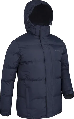 Vista 2 de Mountain Warehouse Snow - Chaqueta acolchada para hombre, forro polar con capucha