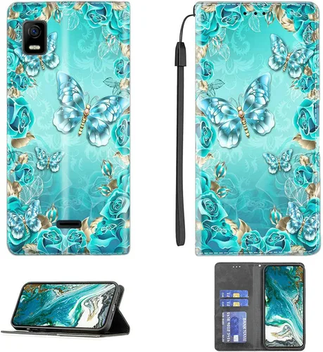 Vista 79 de jioeuinly ATT Motivate 2 - Funda compatible con ATT Motivate 2, funda con soporte abatible y cierre magnético DJS