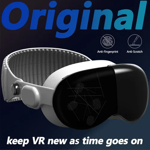 Vista 4 de CHATSZ Funda para Vision Pro, funda transparente VR transparente, a prueba de golpes, carcasa protectora de TPU para viajes, accesorio protector