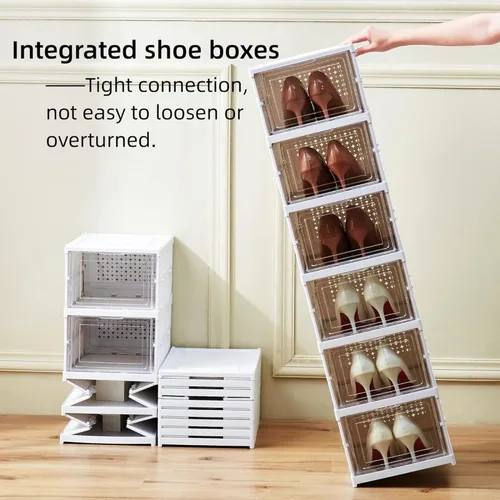 Vista 3 de organizador Zapatos Plegable De 6 Niveles