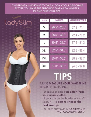 Vista 2 de Fajas Colombiana - Chaleco de látex completo para entrenamiento de cintura y faja moldeadora de cuerpo