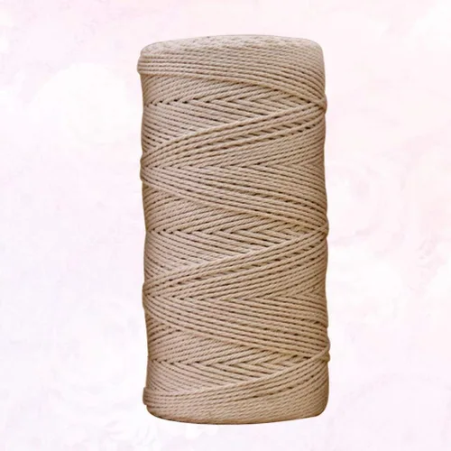 Vista 2 de Hemoton Cordón de hilo de algodón: cuerda de macramé, cuerda de macramé, tapiz de hilo de algodón, cuerda de macramé para colgar plantas