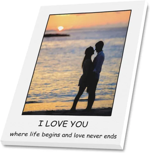 Vista 6 de Impresiones en lienzo personalizadas con tus fotos – Póster de arte de pared personalizado para regalos fotográficos enmarcados – Regalos de mujer 1