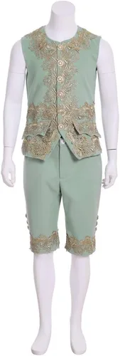 Vista 6 de Disfraz victoriano para hombre, disfraz rococó, chaqueta, chaleco de príncipe cosplay de Halloween