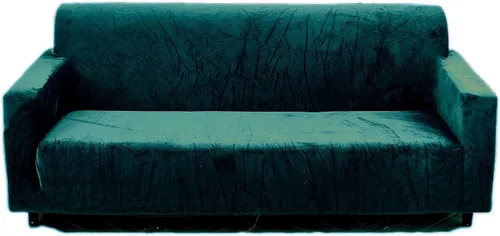 Vista 9 de Funda de sofá de felpa para sofá de 3 cojines, funda de terciopelo elástica para silla reclinable, protector de muebles y sofá biplaza