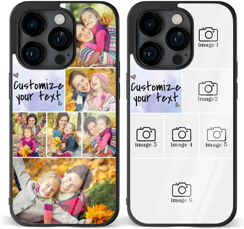 Vista 26 de Fundas de teléfono personalizadas Red Love You Imágenes empalmadas para iPhone 5 6 7 8 11 12 13 14 15 16 Pro Max Plus Mini X para Samsung S21 S22