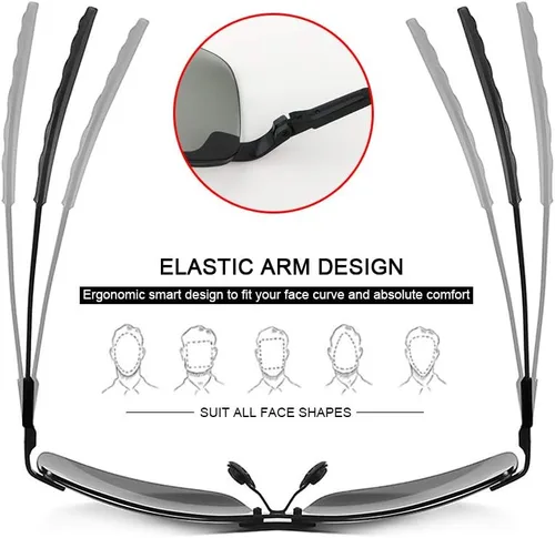 Vista 2 de Lentes de conducción fotocromáticos para día y noche, lentes de sol polarizados 2 en 1, antirreflejos, protección UV para hombres y mujeres