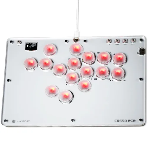Vista 8 de Sehawei Haute42 T16 Pro V2 Black All-Button Arcade Stick Gamerfinger with Turbo Functions & Custom RGB,Arcade Controller Street Fight for