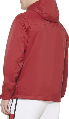 Vista 4 de Tommy Hilfiger Chaqueta impermeable con capucha, transpirable, ligera, para hombre