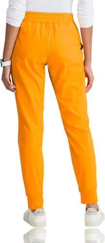 Vista 2 de Barco One Pantalón deportivo, pantalón quirúrgico de altura media, con tejido elástico de 4 vías y 3 bolsillos, para mujer
