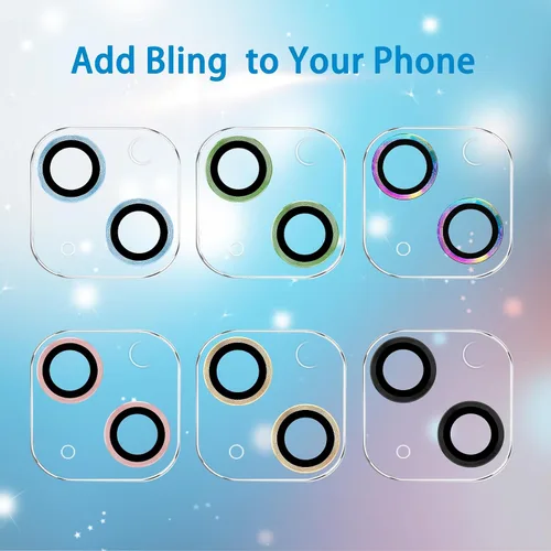 Vista 57 de Dengduoduo Paquete de 3 protectores de lente de cámara de vidrio templado para iPhone 15 de 6.1 pulgadas y para iPhone 15 Plus de 6.7 pulgadas